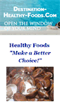 Mobile Screenshot of destination-healthy-foods.com